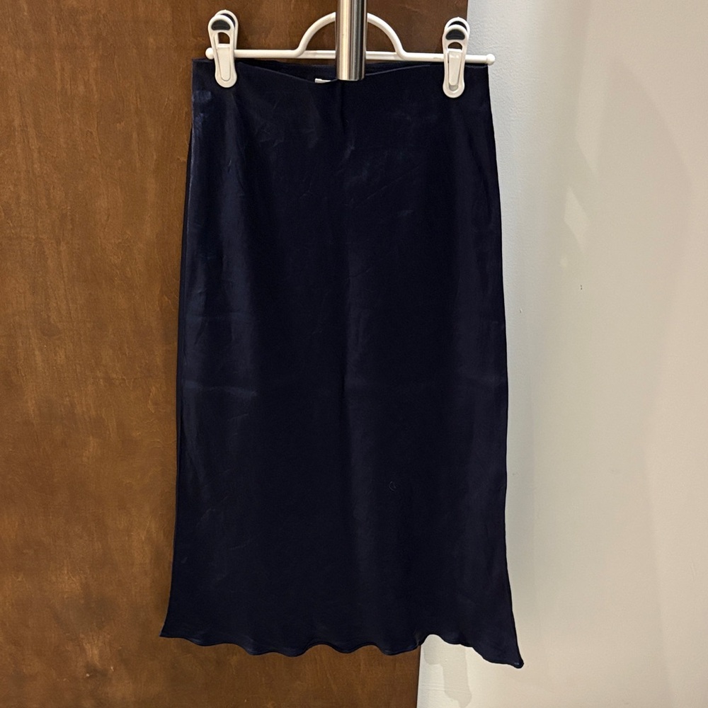 Babaton Midnight Blue Midi Skirt - Picture 2 of 5
